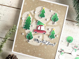 Around Town - Christmas Layering Stencil