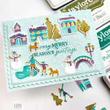 Around Town - Christmas Layering Stencil