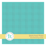 Embossing Folder - Sketched Plaid