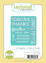 All Together Die - A Note of Thanks