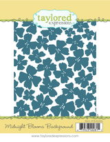 Midnight Blooms Background Stamp