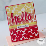 Midnight Blooms Background Stamp
