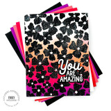 Midnight Blooms Background Stamp