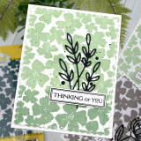 Midnight Blooms Background Stamp