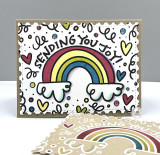 Sending You Joy Background Stamp