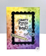 Rotating Splatter Stencil