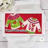 Sweater Weather Stencil, Die, & Clear Stamp Combo