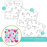 Full of Hearts Layering Stencil