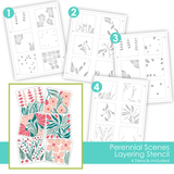Perennial Scenes Layering Stencil