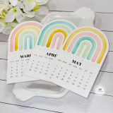2026 Arched Desk Calendar - Sugar Cube