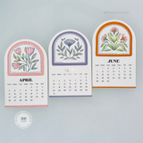 2026 Arched Desk Calendar - Sugar Cube