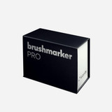 Box of Karin Brushmarker PRO Set featuring 26 vibrant colors plus a clear blending brush.