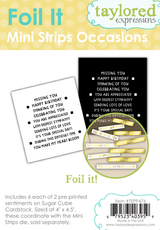 Foil It - Mini Strips Occasions