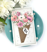 Weathered Words 6x6 Background Stamp