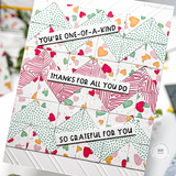 Four Square 6x6 Background Stamp