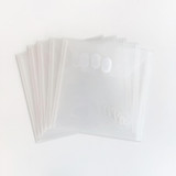 Five storage project pouches measuring by 7 1/2 x 71/2 for paper crafting. Five storage project pouches measuring by 7 1/2 x 71/2 for paper crafting.