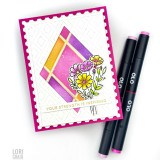 Handmade greeting card with your strength is inspiring with flower and diamond.