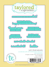 Graphic of packaging of 9 snail themed red rubber stamp sentiments.