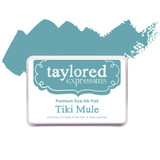 Graphic of Taylored Expressions Premium Dye Ink Pad color Tiki Mule, which is a blue.