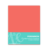 Graphic of TE premium cardstock - Persimmon, which is an orange color.