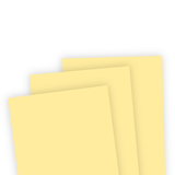 Three pieces of cardstock in the color of Banana Cream Pie, a yellow color.