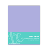 Graphic of cardstock pack, Macaron, a purple color.