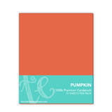 Graphic of pack of Pumpkin Cardstock which is the color orange.