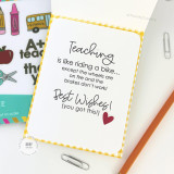 Handmade greeting card with a heart on it and a teacher sentiment on it. Handmade greeting card with a heart on it and a teacher sentiment on it.