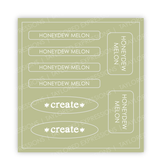 Love to Label Sticker Sheet - Honeydew Melon