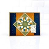 Handmade greeting card with quilt square on it and you're a cute above sentiment on it.