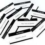 Image of TE Fun Foil label names for organization with papercrafting.