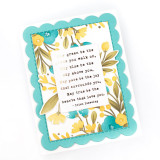 Handmade greeting card with foiled Irish Blessing sentiment on it.