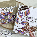 Two greeting cards with flowers on it and one with you are the best sentiment and the other with you are loved sentiment on it.