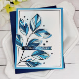 Handmade greeting card with flowers on it and sending well wishes sentiment on it.