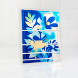 Handmade greeting card with flowers on it and birthday wishes sentiment on it. Handmade greeting card with flowers on it and birthday wishes sentiment on it.