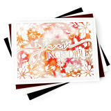 Handmade greeting card with flowers on it and you are incredible sentiment on it.