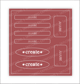 Love to Label Sticker Sheet - Jujube