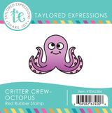 Graphic of Critter Crew Stamp - Octopus which creates an octopus for papercrafting.
