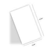 Graphic of Triple Slim Paper Pack - Sugar Cube with dimensions.