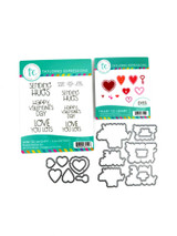 Image of Heart to Heart bundle with supplies included, including stamps and die combo.