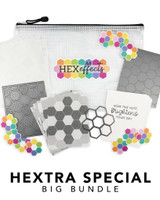 Graphic of Hextra Special Big Bundle which includes maps, insiders, dies, and stickers in it.
