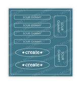Love to Label Sticker Sheet - Sour Gummy