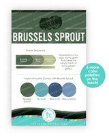 Graphic of Palette Playbook - Brussels Sprout which is a green color.