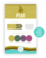 Graphic of Palette Playbook - Pear which is a light green color.