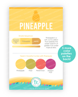 Graphic of Palette Playbook - Pineapple which is a yellow color.