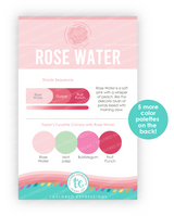 Graphic of Palette Playbook - Rose Water which is a pink color.