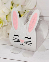 Image of a handmade paper crafted bunny.