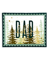 Handmade greeting card with hello dad sentiment on it.