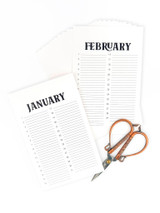 Image of multiple Celebration Calendars which is used for papercrafting.