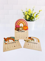 2027 Arched Desk Calendar - Toffee